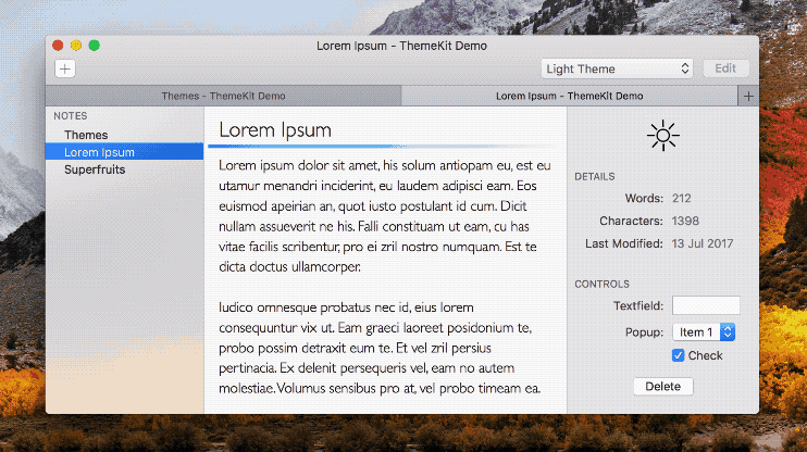 ThemeKit Animated Demo