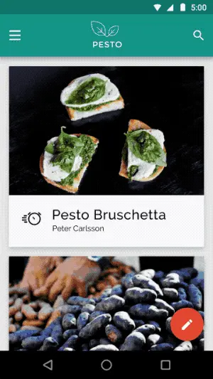 保持一条清晰的运动路径从一个视图过渡到另一个视图。