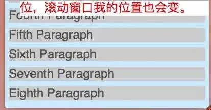 使用绝对定位的示意图