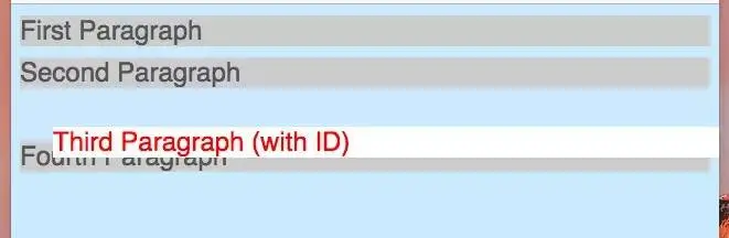 第三段使用相对定位的效果图