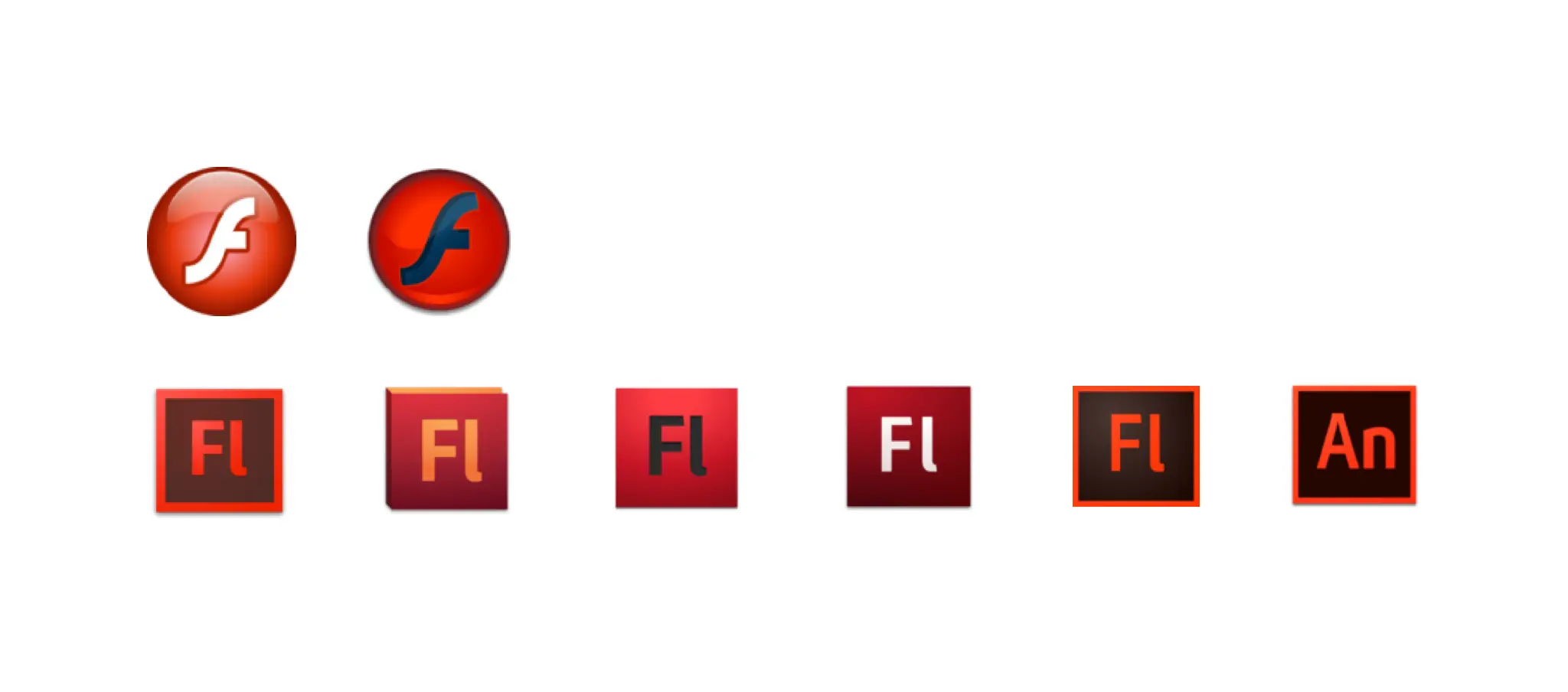 Flash 的图标历史