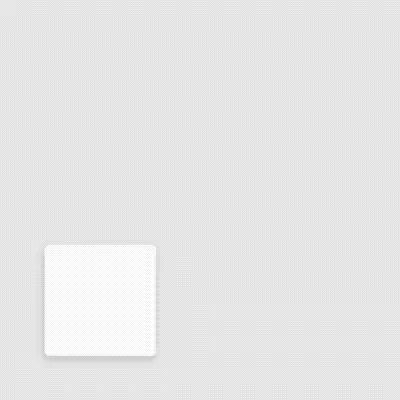 对象向斜上方移动忽略了重力对其的影响，显得非常不自然。