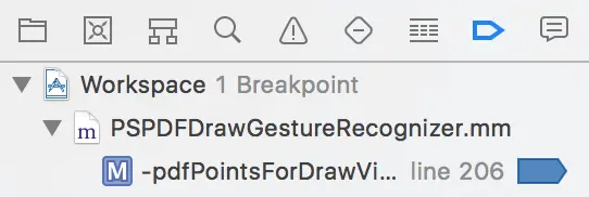 A regular breakpoint