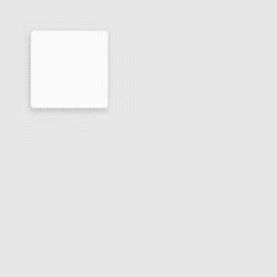 对象向斜下方移动，整个运动过程是逐渐减速移动。