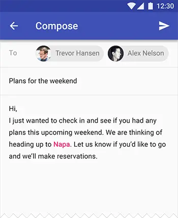 对某些文本 (如带链接文本) 使用辅助颜色