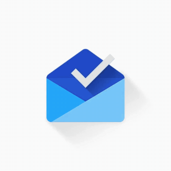 如图，当用户第一次打开收件箱应用的时候会展示其icon动效，展示完成后会提示用户登陆。