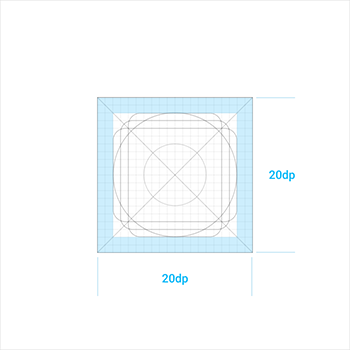 高密度屏幕下的附加区域：延展到活动区域和修剪区域之间的区域