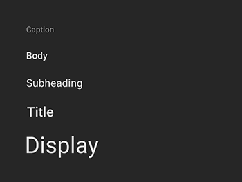 深色背景上的对比