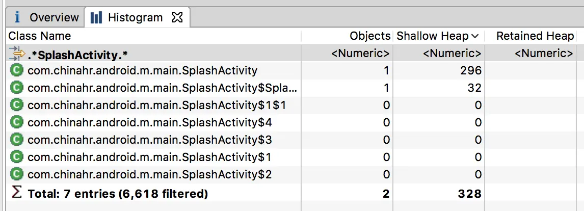 检索SplashActivity实例