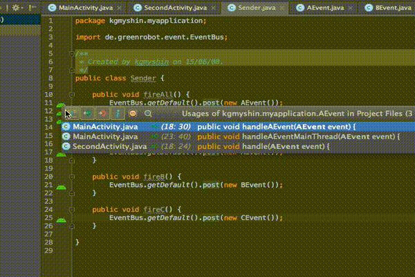 EventBus3 Intellij Plugin