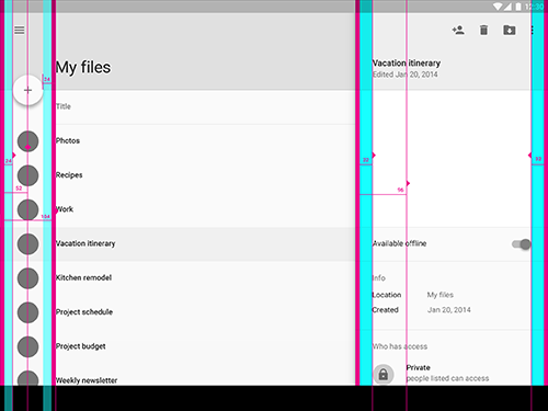 参考线和外边距