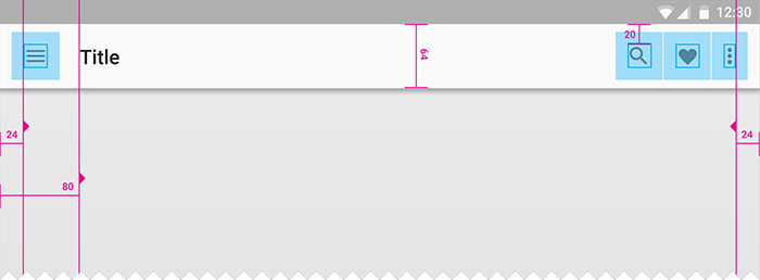 应用栏高度决定了增量参考线的增量