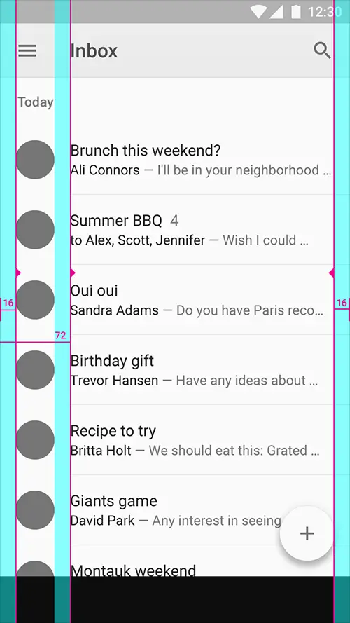参考线和外边距