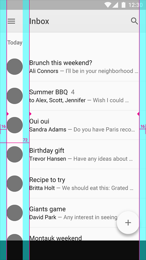 参考线和外边距