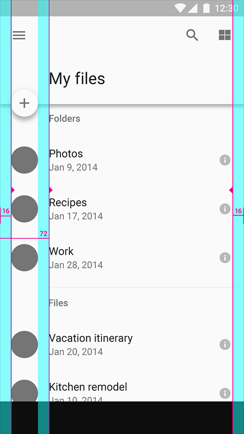参考线和外边距
