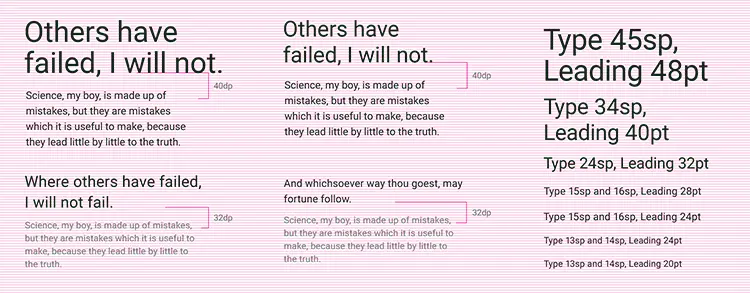 在一个基线网格进行文字排版