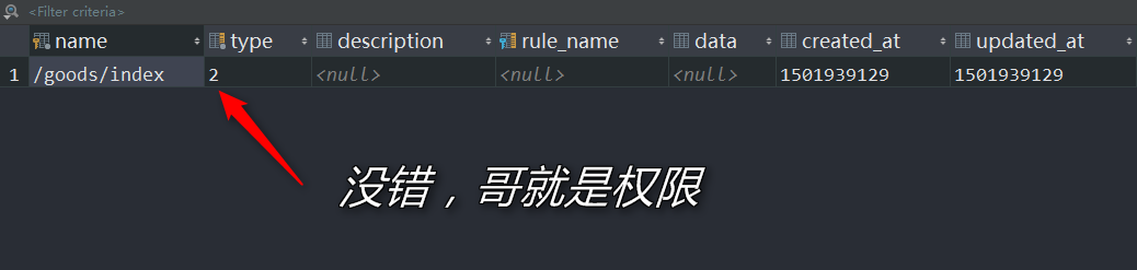 是的，这货就是权限