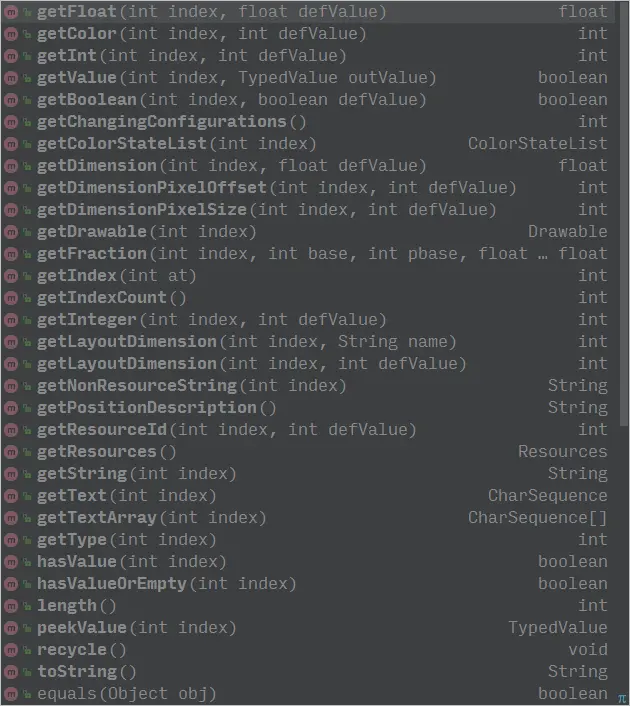 TypedArray 的方法有哪些