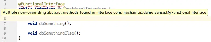 Functional interface with too many methods