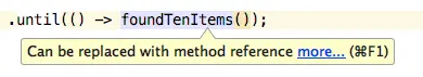 Collapse Lambda to Method Reference