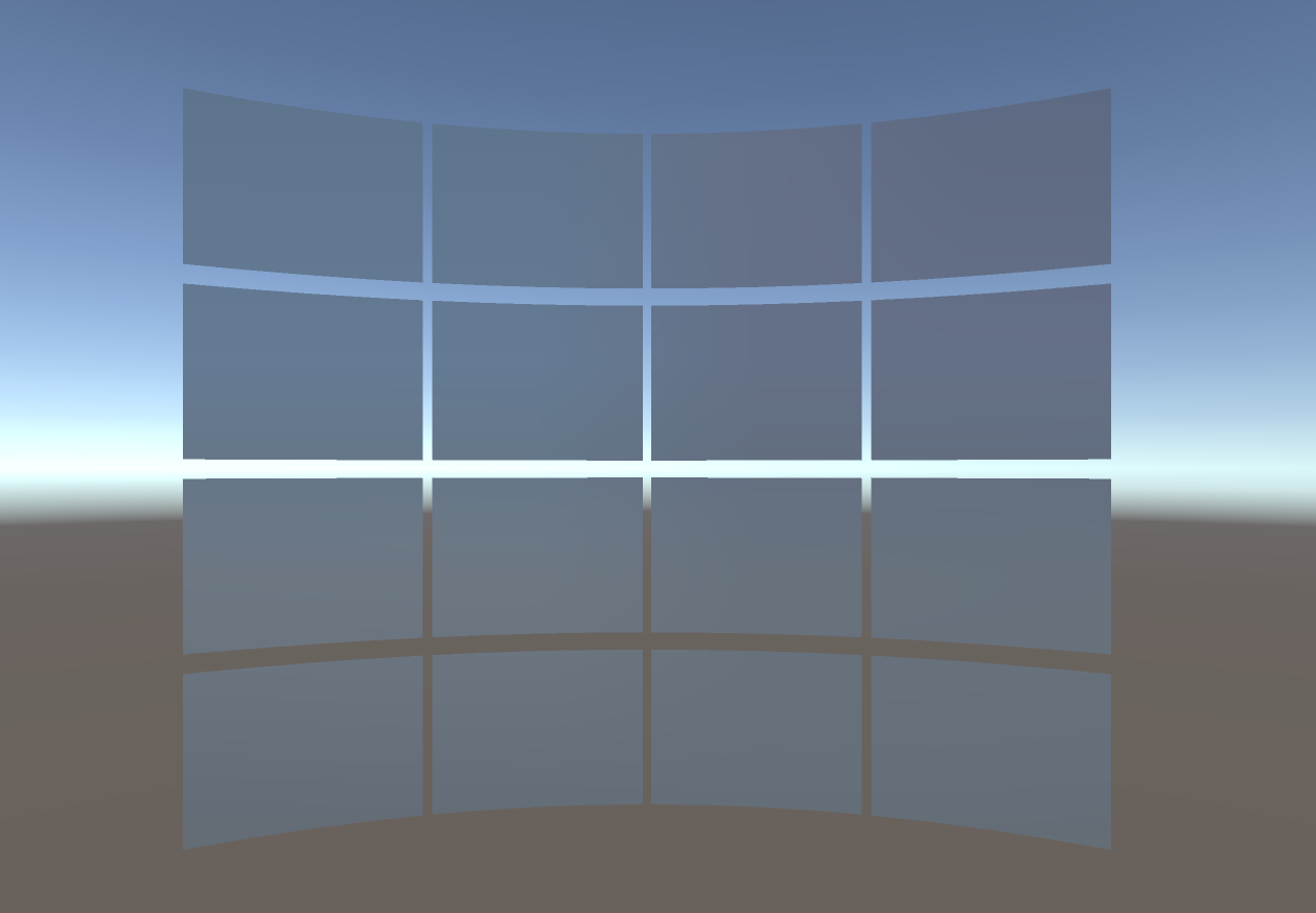 UI元素都有曲面效果