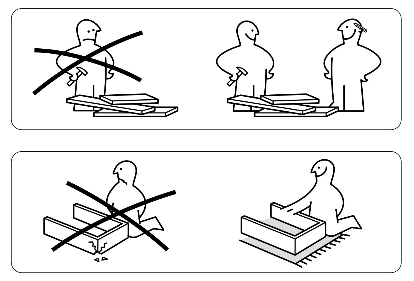 An excerpt of IKEA's assembly instructions