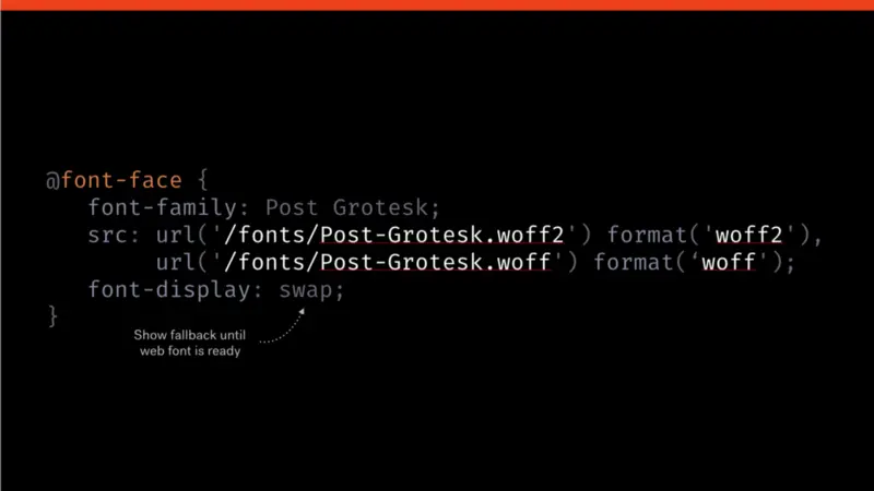 font-display 属性示例