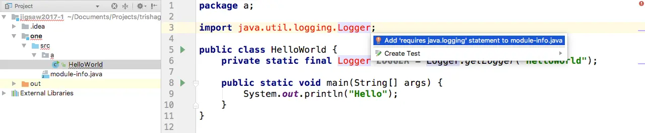 Add requires to module-info.java