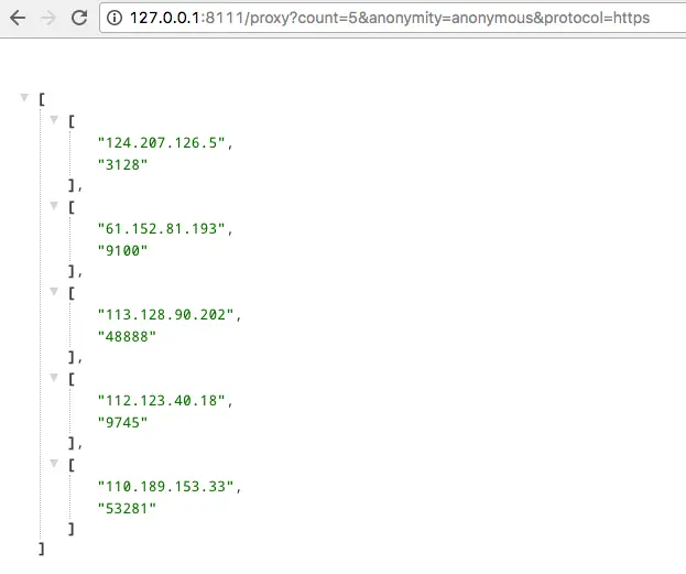 获取 https 的匿名代理，取前5个速度最快的