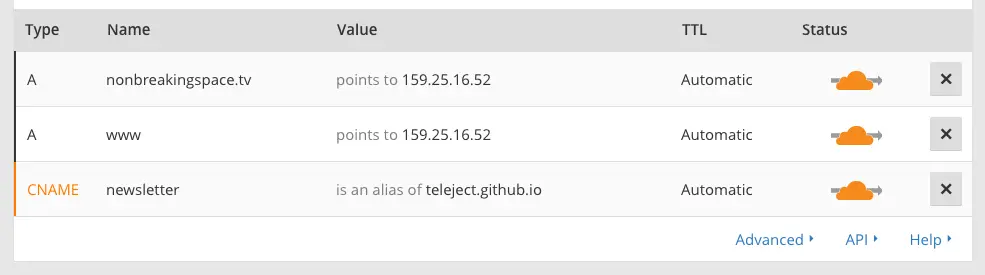 将 GitHub Pages 子域名加入 Cloudflare