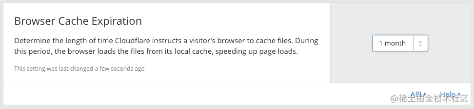 在 Cloudflare 的 Speed 设置中指定浏览器缓存