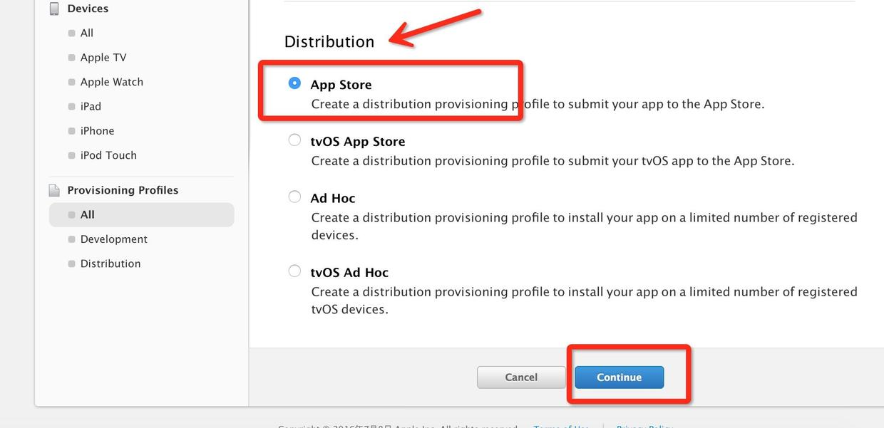 选择App Store,点击Continue.png