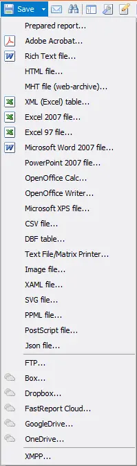 如何用代码将报表自动保存到云端