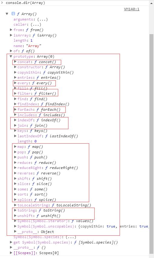 Array实例的原型