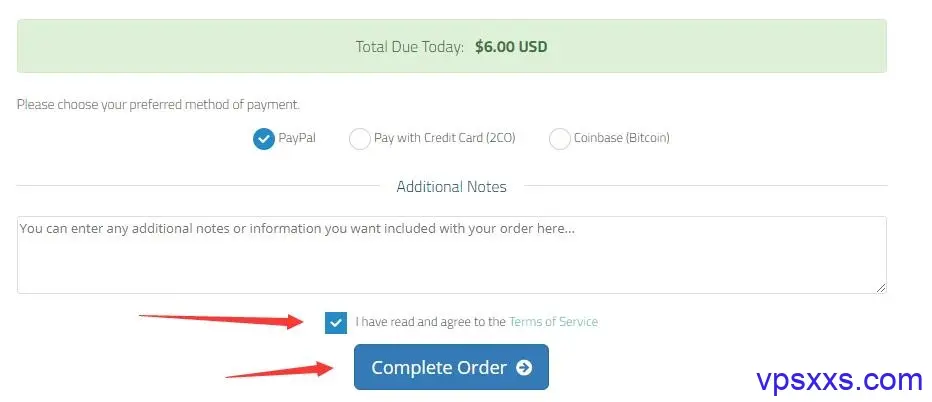 woothosting完成订单