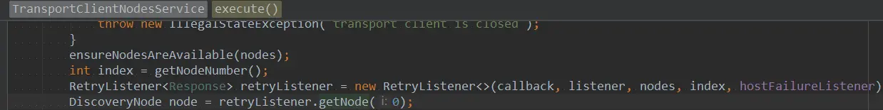 execute方法调用getNodeNumber