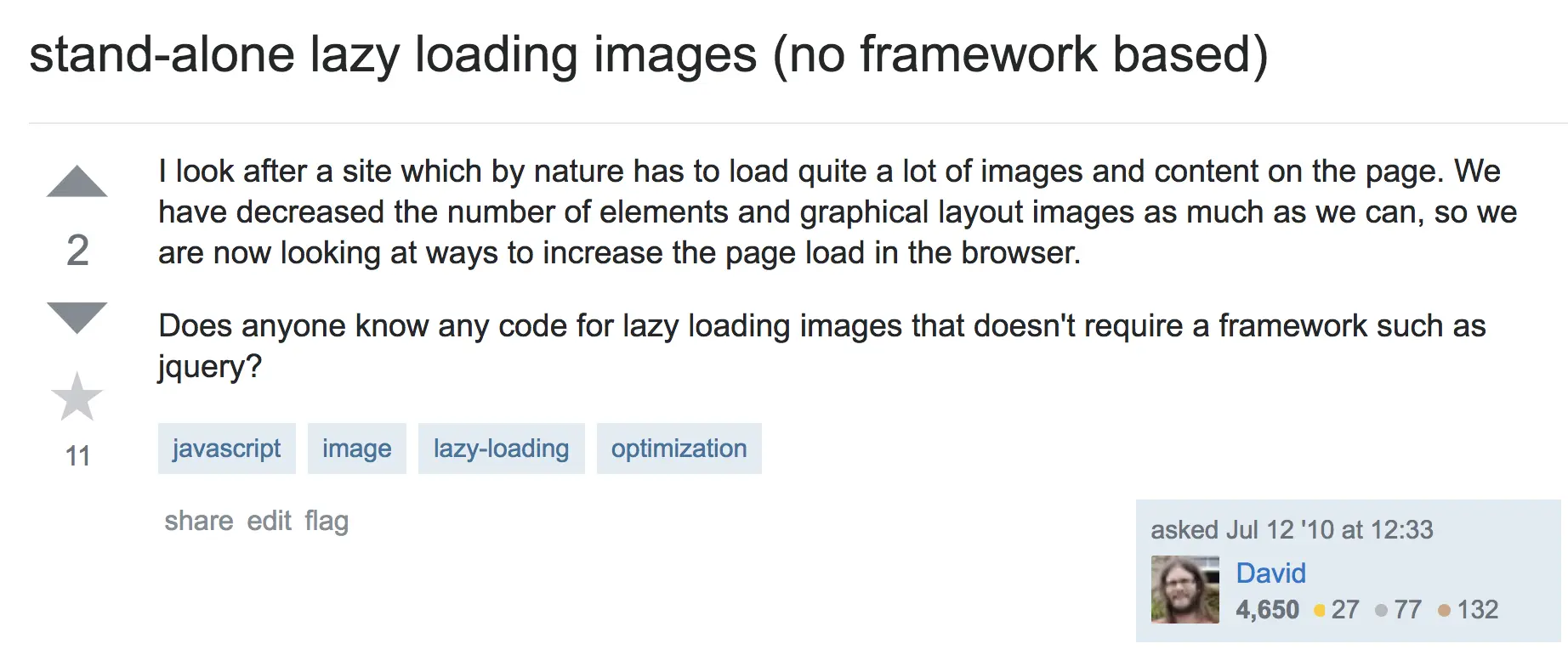 Stack Overflow screenshot