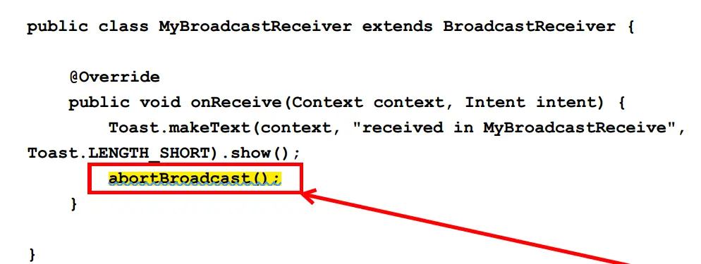 对有序广播进行拦截