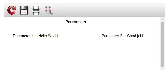 如何使用URL将参数传递给报表