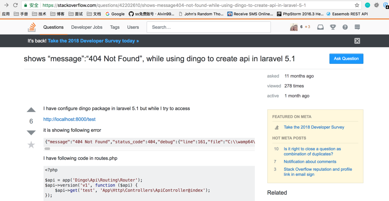 Stack Overflow网站的搜索结果
