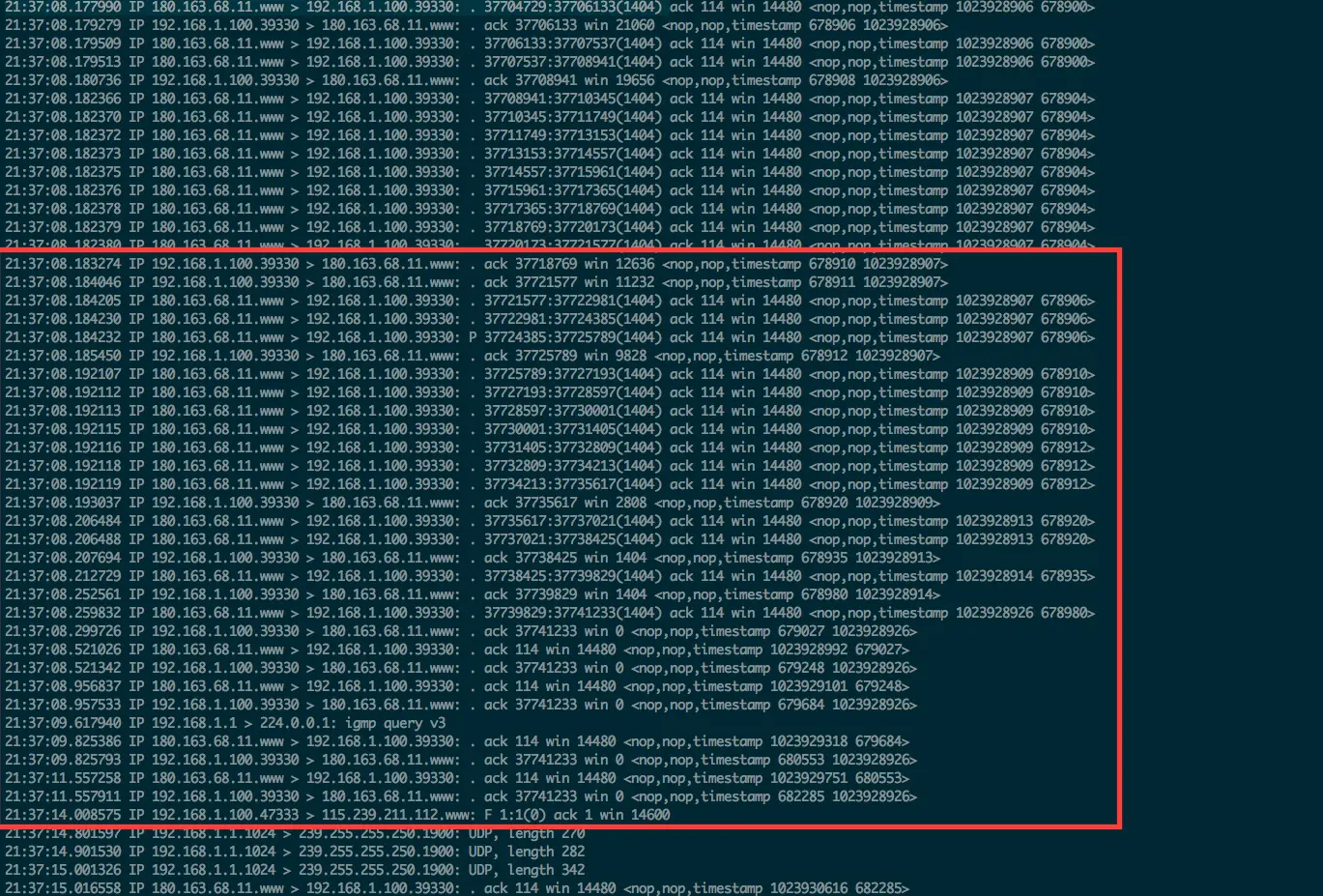 TCP坚持定时器例子