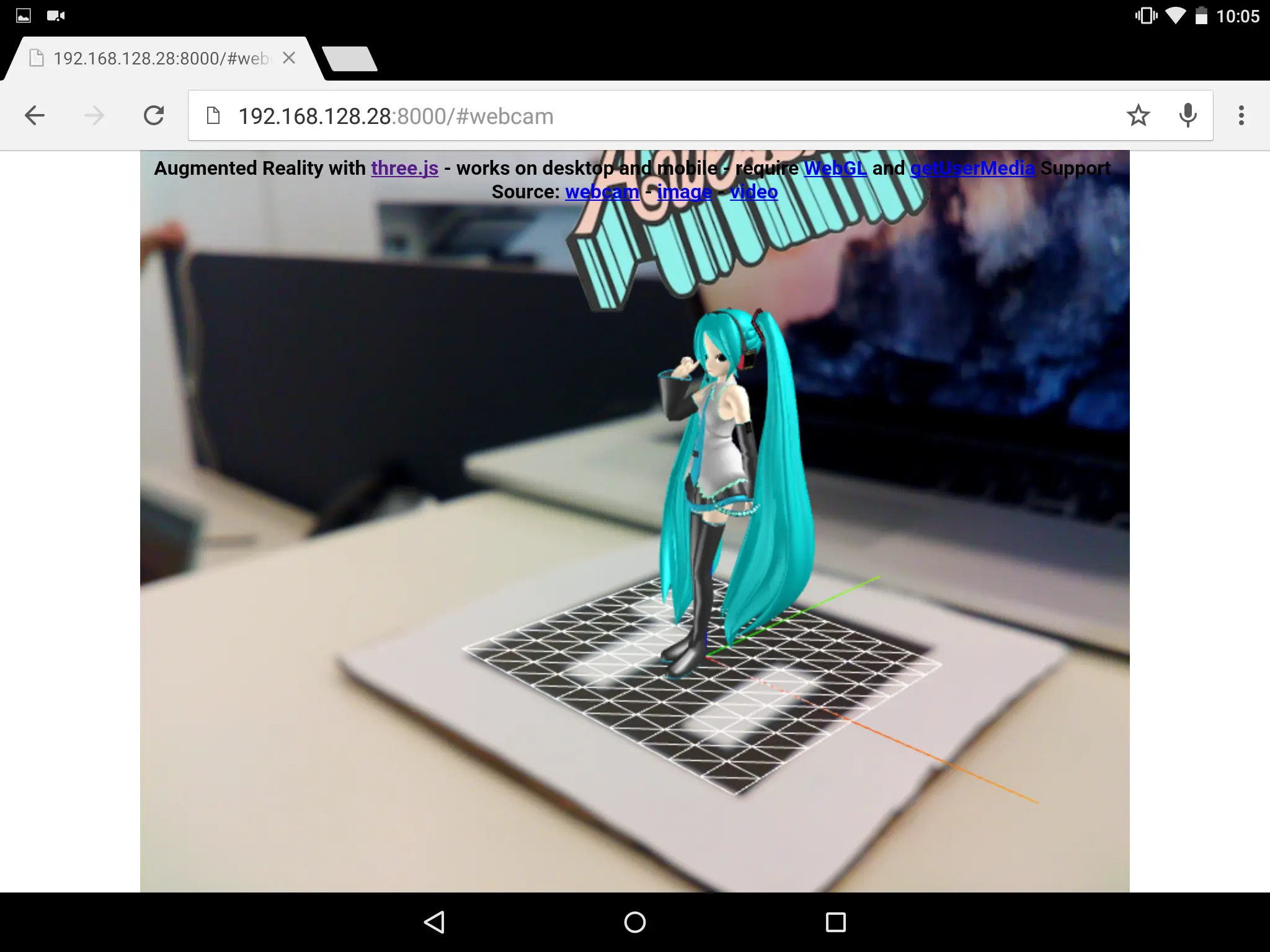 Web AR 初音未来