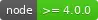 Node version
