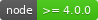 Node version