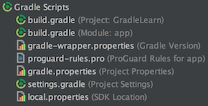 默认生成Gradle目录