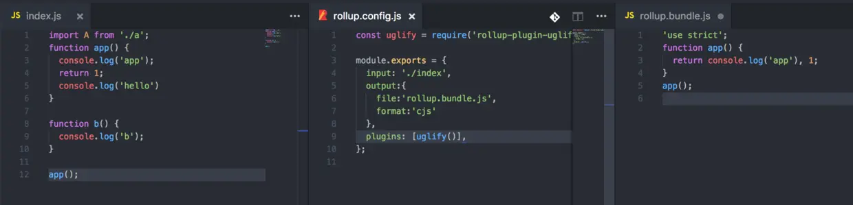 rollup-uglify