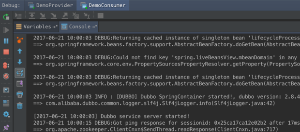 msa-demo-consumer启动成功