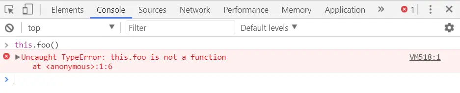 Screenshot of undefined is not a function