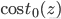 \cos {t_0}(z)