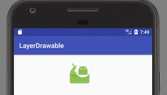 LayerDrawable的堆叠效果